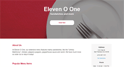 Desktop Screenshot of elevenoonesf.com